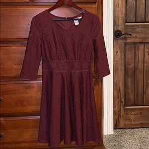 Maroon Macy’s Dress Size L